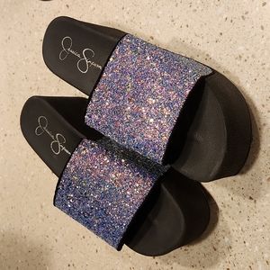 Jessica Simpson sparkle platforms